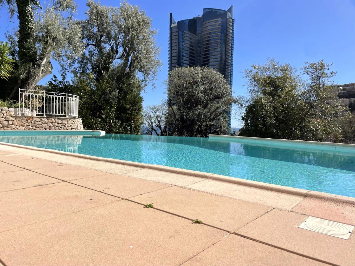 New Studio, Piscine Et Vue Mer • Proche De Monaco Beausoleil Buitenkant foto
